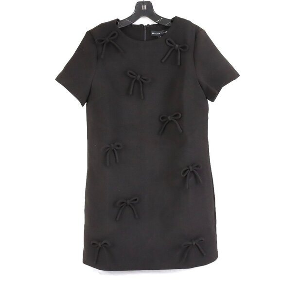 NWT English Factory Bow Detailed Mini Dress in Black Size Small - Picture 1 of 7